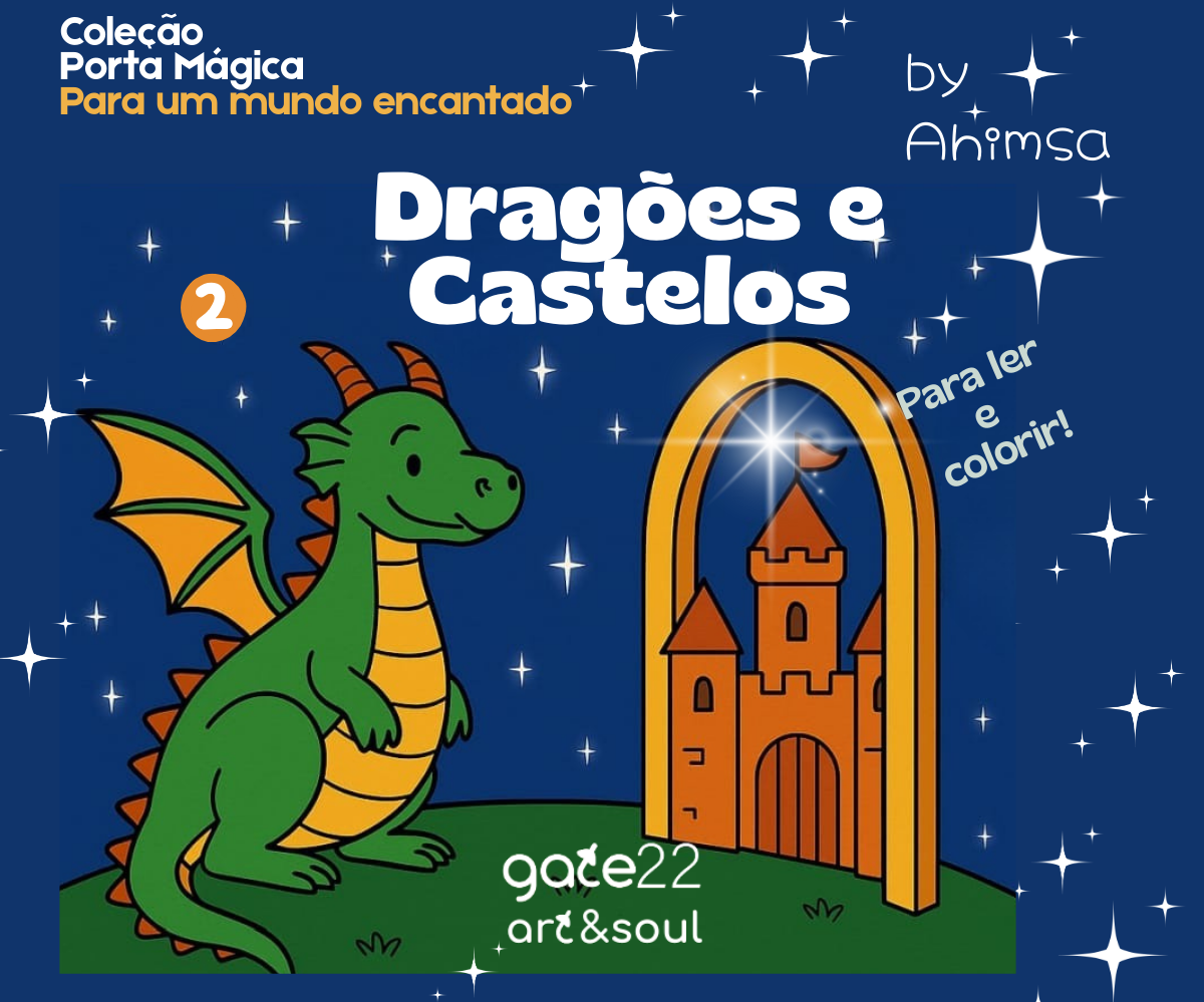 Capa do livro Dragões & Castelos, volume 2 da coleção Porta Mágica
